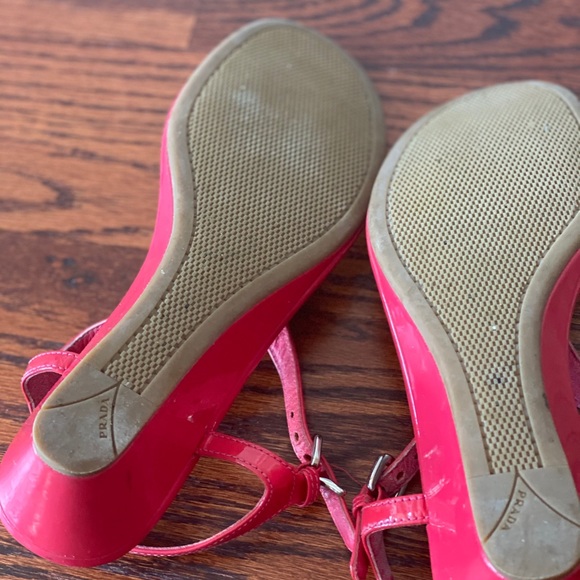 COPY - Prada Pink Patent Wedges - Picture 8 of 8